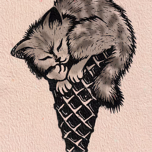 Ice cream cat