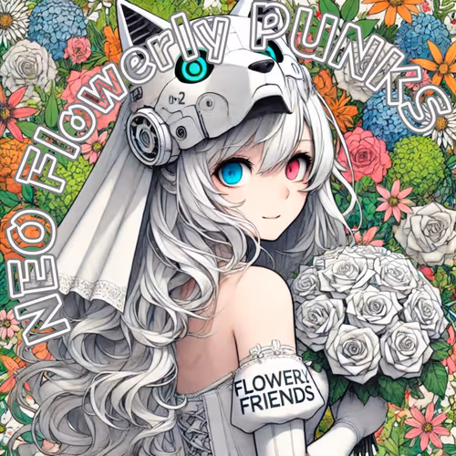NEO Flowerly PUNKS 発売記念キービジュアルNFT