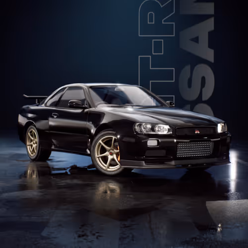 Nissan Skyline GT-R R34 V-Spec II - Black Pearl