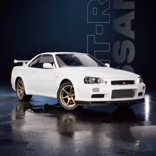 Nissan Skyline GT-R R34 V-Spec II - White