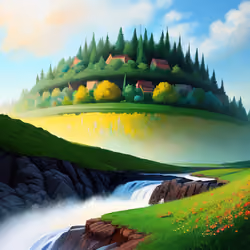 lanscape art paint ai #44