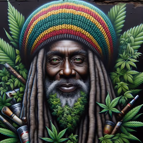 L'homme vert rasta