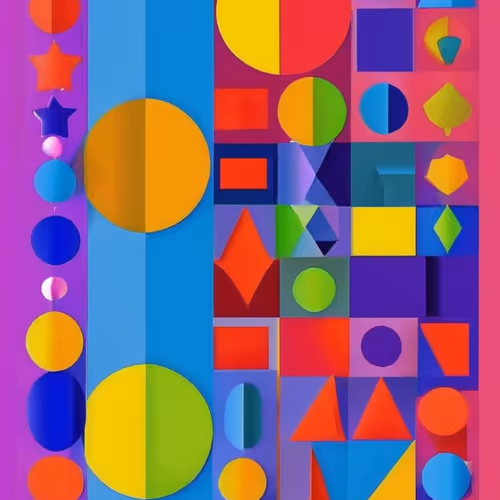Random colored shapes