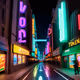 light neon city