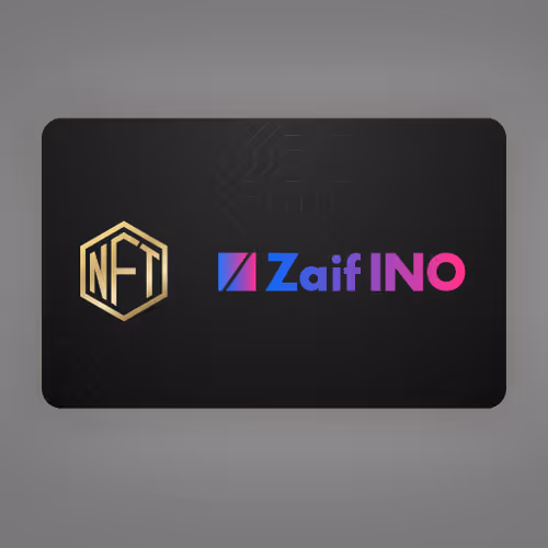 Zaif INO members wallet card NFT