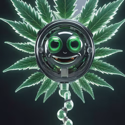 cannabis art MASCOT