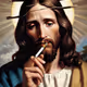 Jesus with a joint