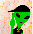 green alien gang