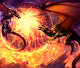 Dragons in fire