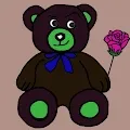 Romantic bear art