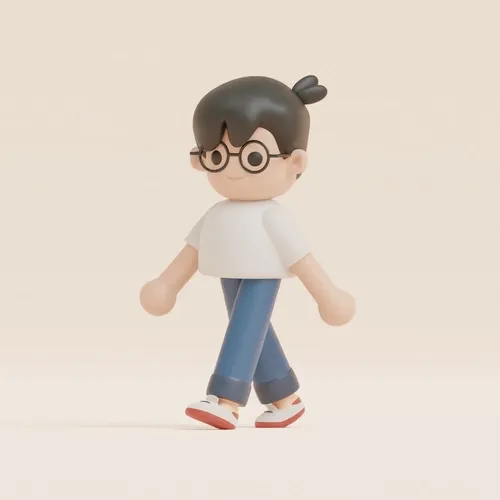3D letswalk fanart