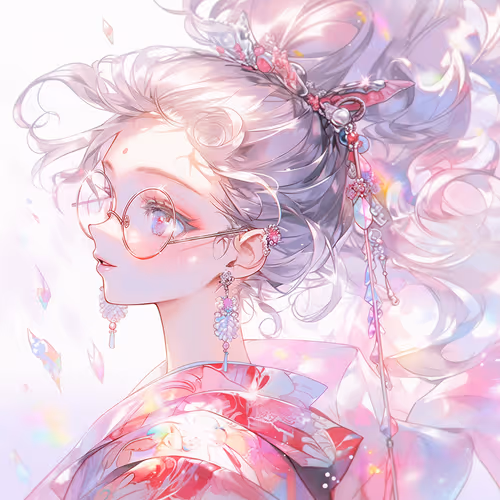 The birthstone of April -kimono dress-