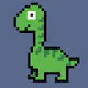 pixel brachiosaurus