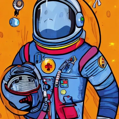 Cartoon Space Explorers