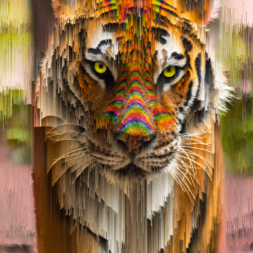 Animal Glitch Art