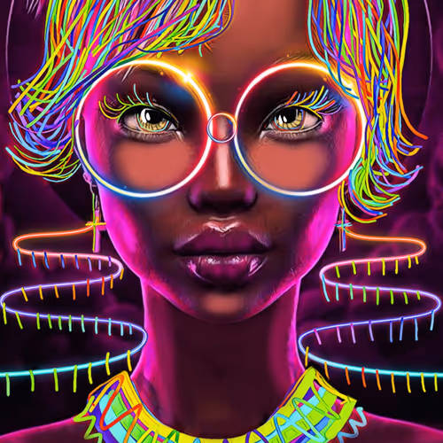 Neon glow girls