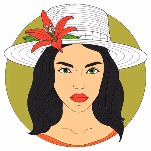 hat girl collection 1