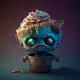Cute zombie muffins
