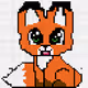 Cute orange fox