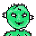 scary pixel aliens