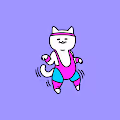 CAT DANCING ON POLYGON