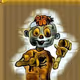 colorful cute zombie