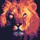 Crypto Lion Face