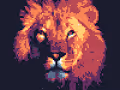 Crypto Lion Face