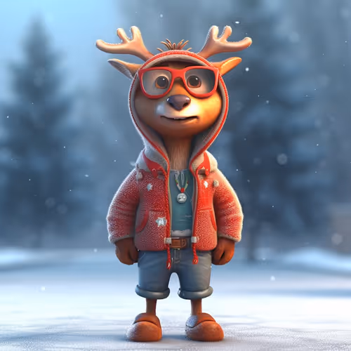 Anthrophormorphic Reindeer