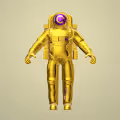 3D gold metaverse collection