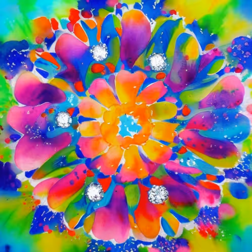 AI - Diamond Flowers