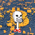 The Happy Pixel Skull