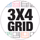 3x4 GRID