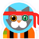 hawk eye space cat