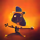 The Man with a hat