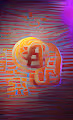 bitcoin abstract paint