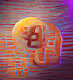 bitcoin abstract paint