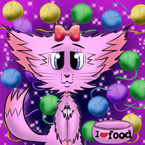 Cute hungry kitty cats