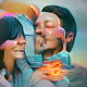 The Warm Embrace Of Love - AI Art Collection