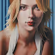SCARLETT JOHANSSON. Hyperrealistic portrait.