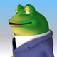 3D Frog in suit