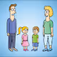Cartoon Family Cards