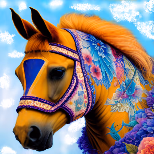 Flowered Horses
