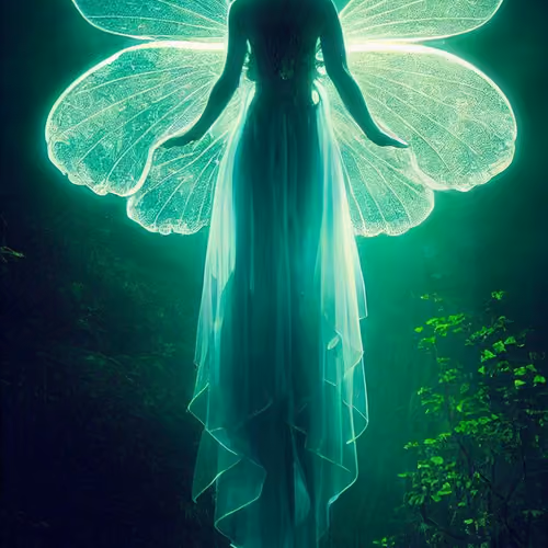 green fairy in the forest-c4nh
