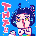 Rainbow Girl Stamps
