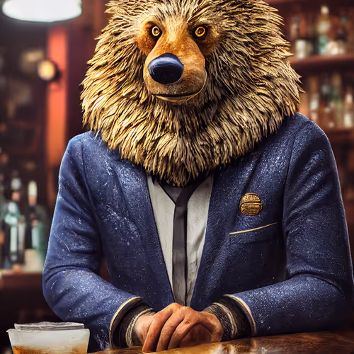 Furry Friends at the bar