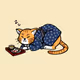 Happy Sleeping Cat