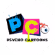 THE WORLD OF THE PSYCHO CARTOONS