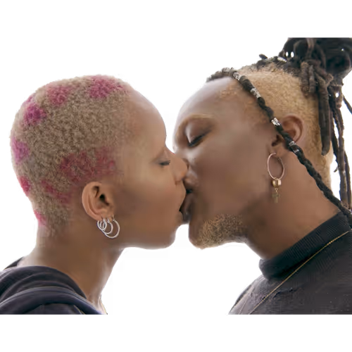 Two Humans Kissing