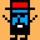 Square Man Blue